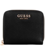 Guess Laurel Logo Small Zip-Around Wallet - Brown - One Size