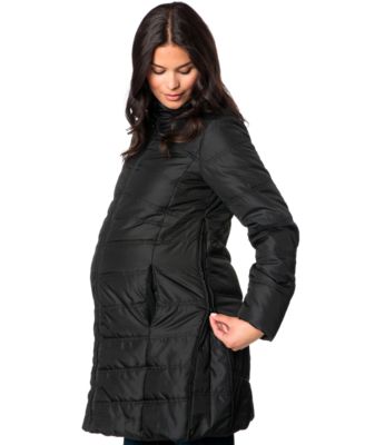 motherhood maternity quilted puffer coat