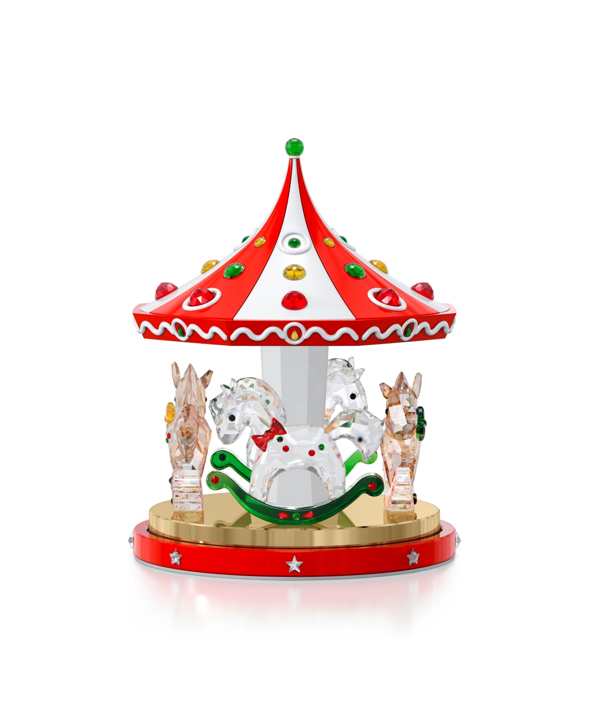 Swarovski Holiday Cheers Carousel In Red