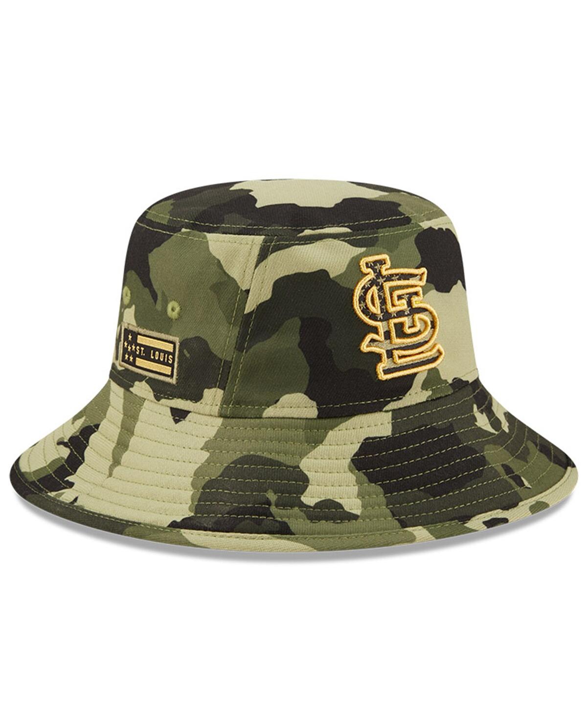 Shop New Era Men's  Camo St. Louis Cardinals 2022 Armed Forces Day Bucket Hat
