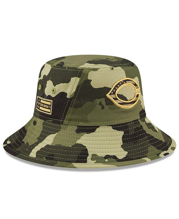 New Era Men's Camo Cincinnati Reds 2022 Armed Forces Day Bucket Hat ...