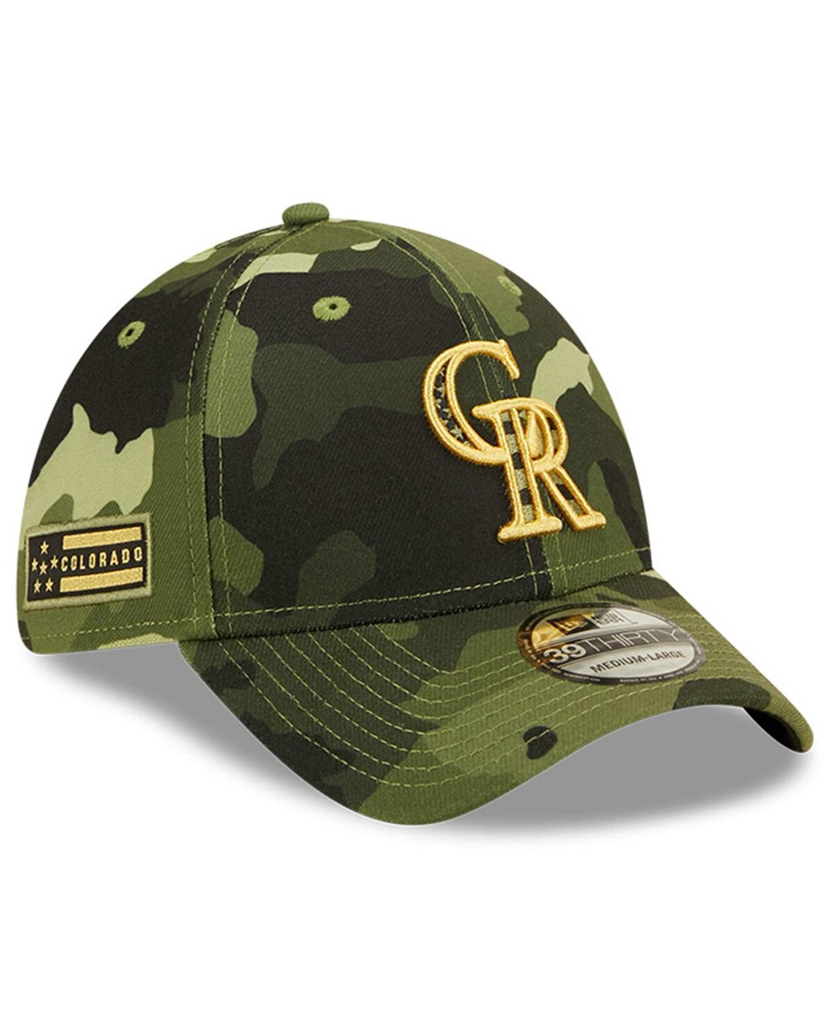 Men's New EraColorado Rockies 2022 Armed Forces Day 39THIRTY Flex Hat - Camo