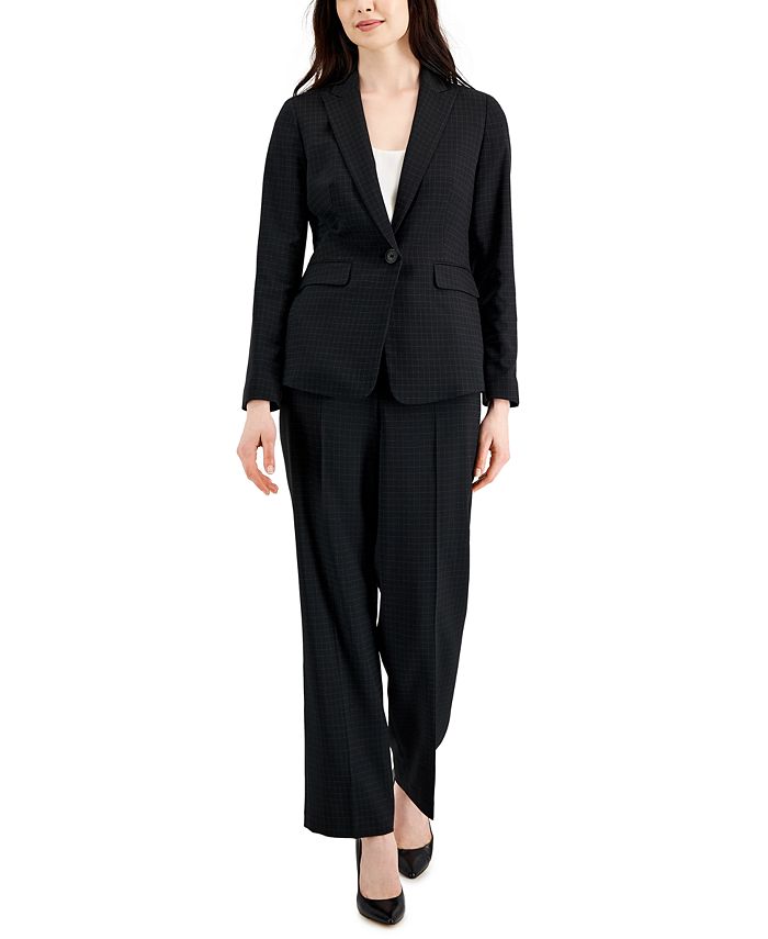 Le Suit Women's Flap Pocket Pantsuit & Reviews - Pants & Capris - Women ...