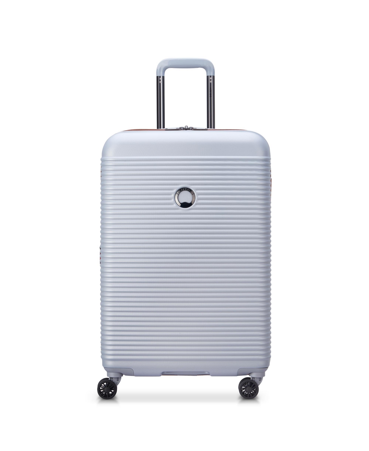 Shop Delsey Closeout!  Freestyle 24" Expandable Spinner Upright Suitcase In Platinum