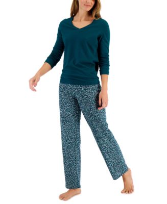 Charter Club Cotton Pajama Set, Created for Macy's & Reviews - All ...