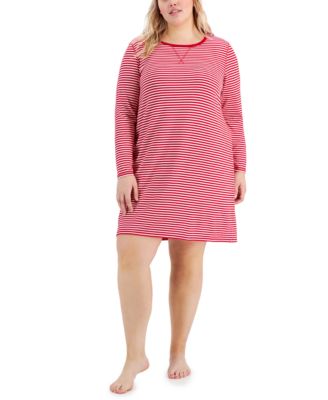 Charter Club - Plus Size Butter Soft Striped Sleepshirt