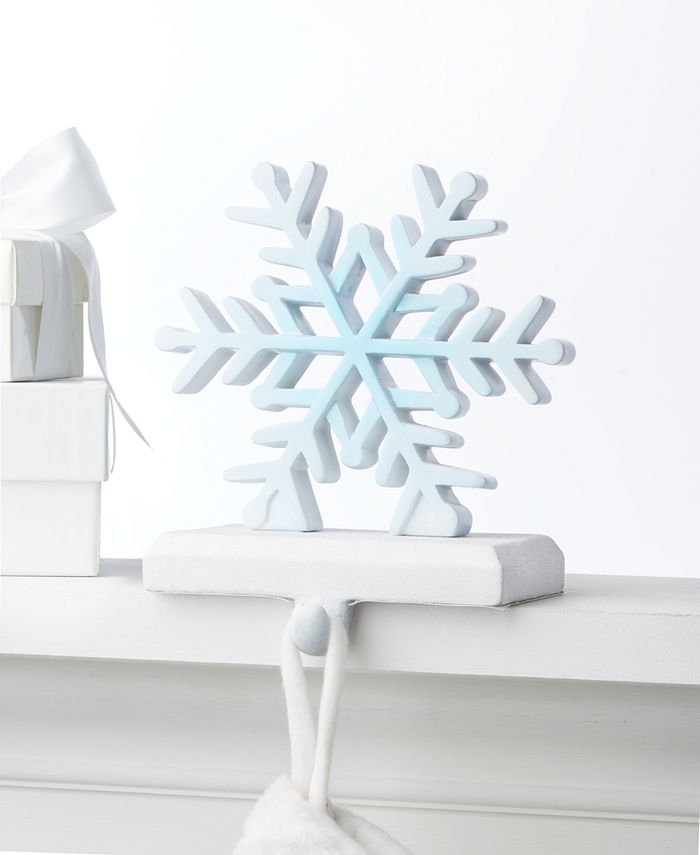 Holiday Lane Shimmer and Light Snowflake Stocking Holder, Created for