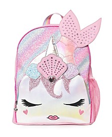 Big Girls Gisel Glitter Shell Crown Large Backpack