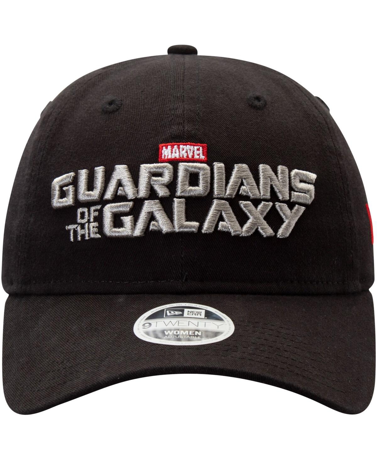 New Era Women's  Black Guardians Of The Galaxy Wordmark 9twenty Adjustable Hat In Black