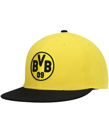 Casquette Snapback Vintage BVB Dortmund Années 90 - Jaune, Collector, état Excellent