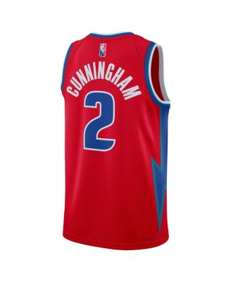 Nike Men's Cade Cunningham Red Detroit Pistons 2021/22 Swingman Jersey ...