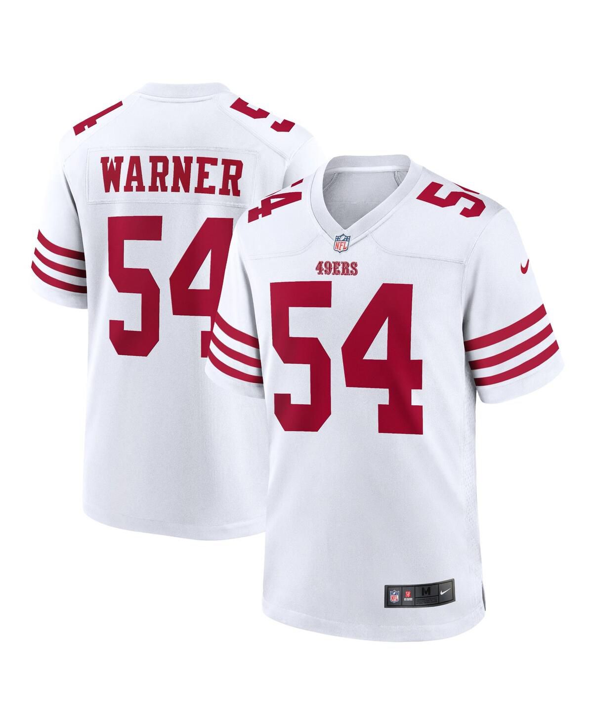 Мужская игровая майка Fred Warner San Francisco 49ers для игроков