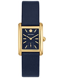 Women's The Eleanor Navy Leather Strap Watch 25mm