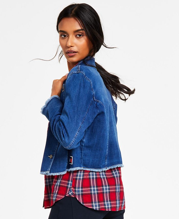 Tommy Hilfiger Women's FrayedEdge Denim Jacket Macy's