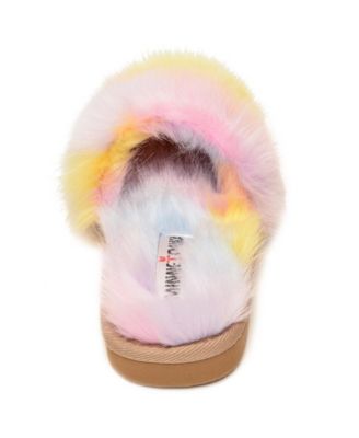Little and Big Girls Lyla Faux Fur Slide Slippers