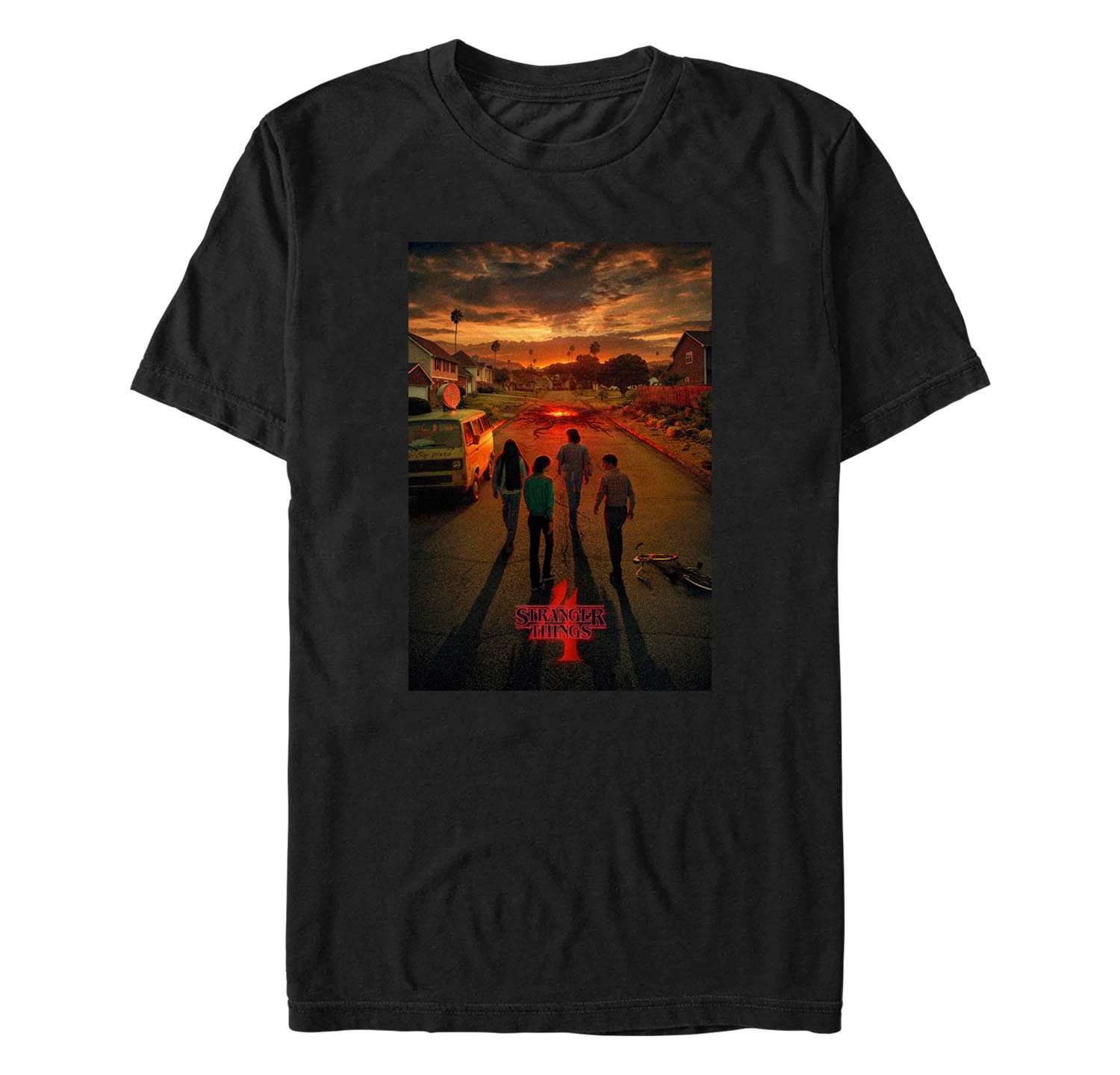 Men's Stranger Things California Poster Short Sleeve T-shirt