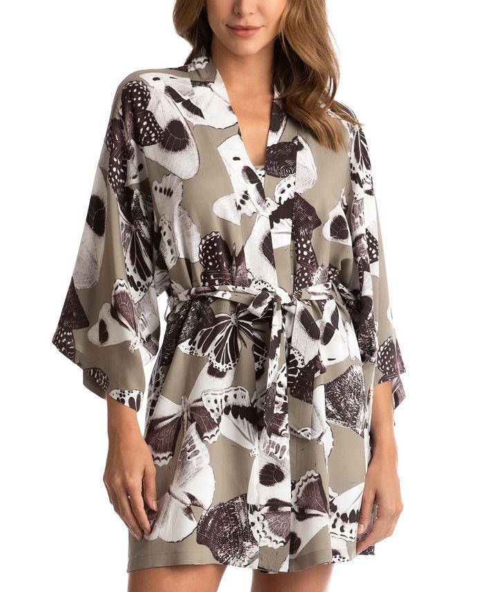 Midnight Bakery Women's Rochelle Printed Wrap Robe Macy's