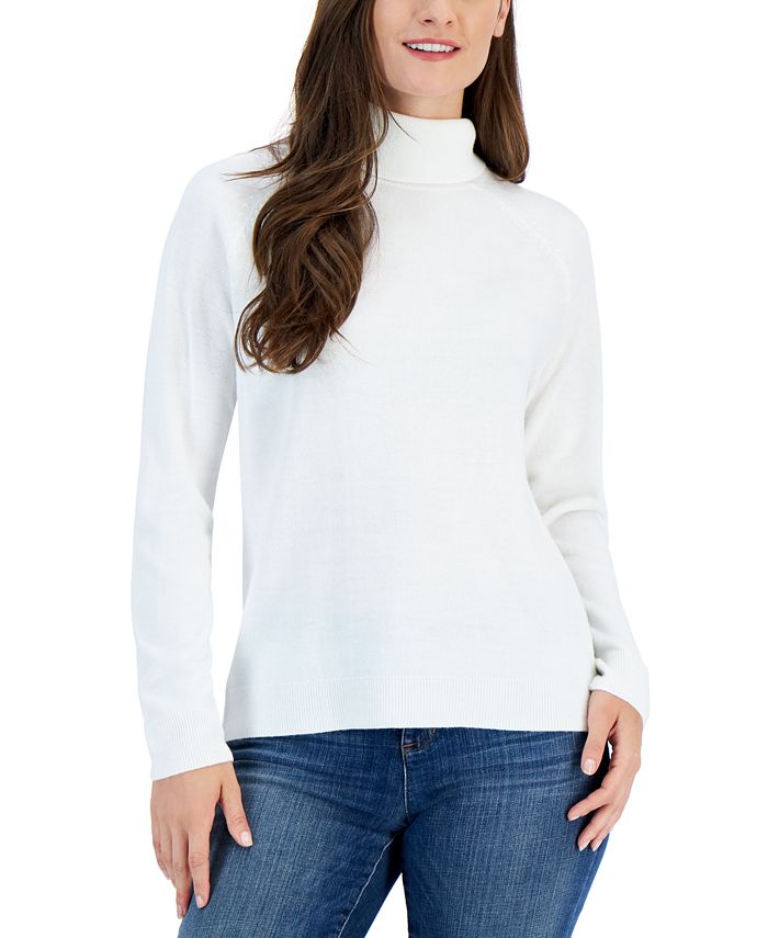 Karen Scott Petite Luxsoft Turtleneck Sweater, Created for Macy's - Macy's