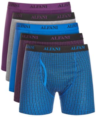Alfani Men's 5 Pk Boxer Briefs White Size X-Large