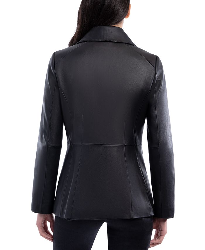 Anne Klein Faux-Suede Asymmetrical Jacket - Macy's