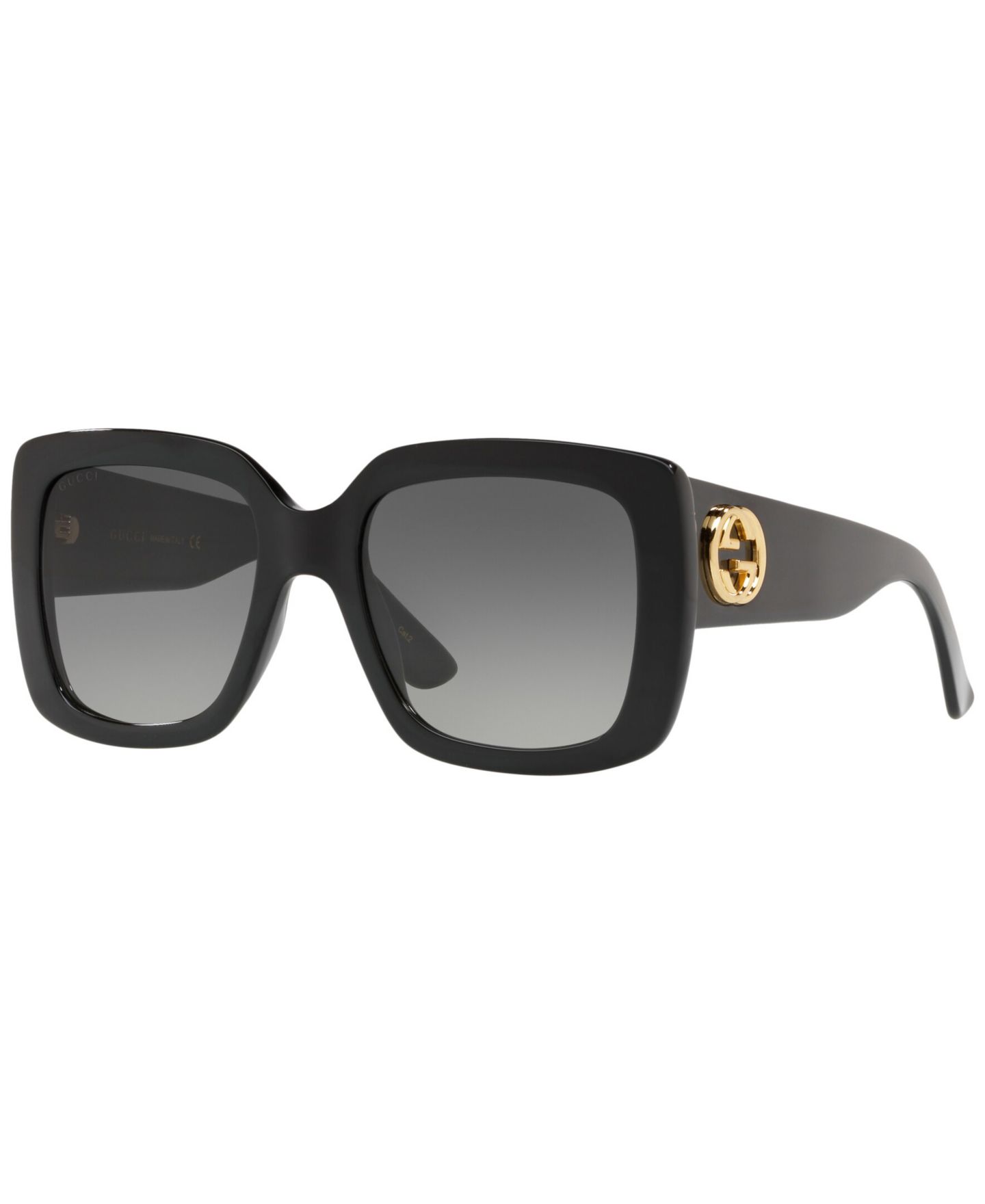Женские солнцезащитные очки Gucci Sunglasses, GG0141SN, цвет: Чёрный — фото 1