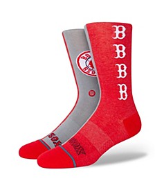 Men's Boston Red Sox Split Crew Socks