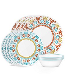 Global Collection, Terracotta Dreams, 12-Piece Dinnerware Set, Service for 4