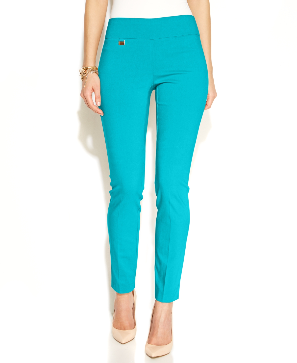 Alfani Tummy-Control Pull-On Skinny Pants, Regular, Short and Long Lengths,  Created for Macy's