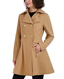 Women's Double-Breasted Skirted Coat