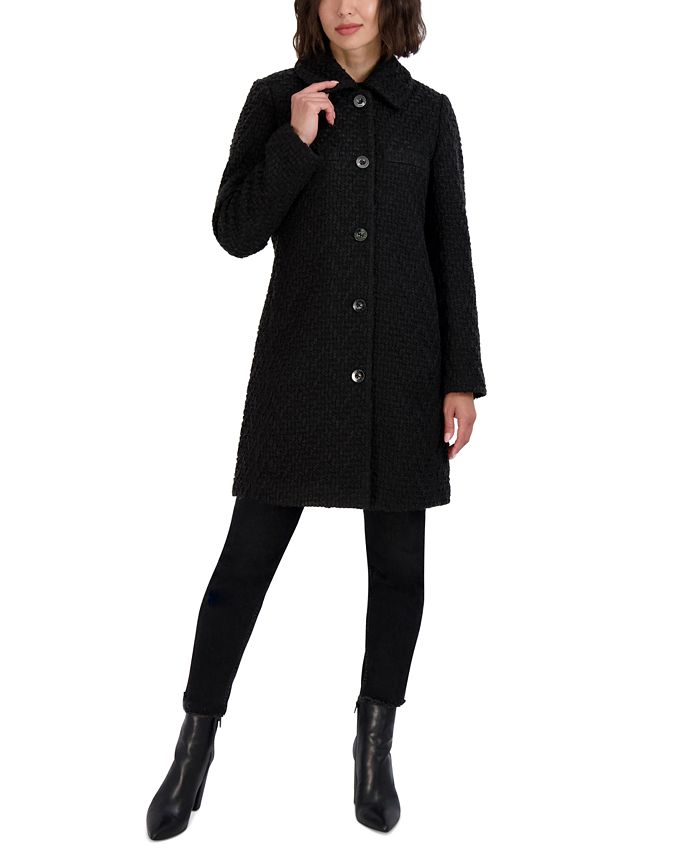 Laundry by Shelli Segal Women's ClubCollar Bouclé Coat Macy's