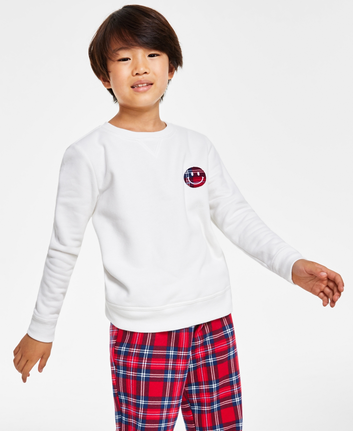 Charter Club Kids Solid Smile Matching Crewneck Cotton Top, Created for Macy's