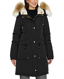 Women's Faux-Fur-Trim Hooded Parka, Created for Macy's