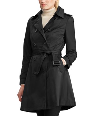 Lauren Ralph Lauren Petite Double-Breasted Trench Coat, Created for ...