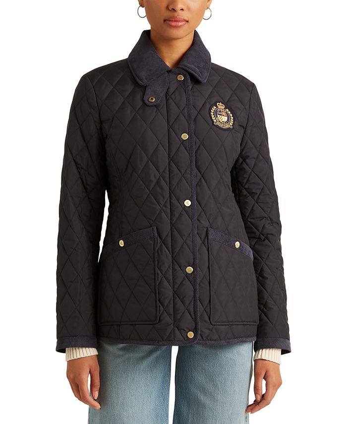 Lauren Ralph Lauren Women's Corduroy Collar Crest Quilted Coat & Reviews -  Coats & Jackets - Women - Macy's