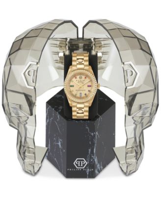 Women's Queen Gold-Tone Stainless Steel Bracelet Watch 36mm