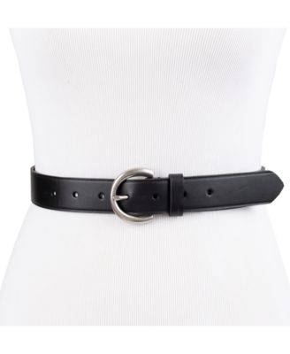 Women's Heat Creased Casual Leather Pant Belt