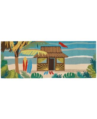 Frontporch Tiki Hut 2' x 5' Runner Outdoor Area Rug