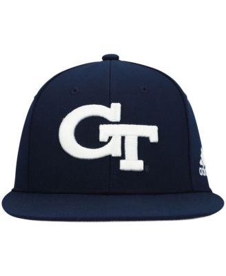 Men's Navy Georgia Tech Yellow Jackets Logo On-Field Baseball Fitted Hat