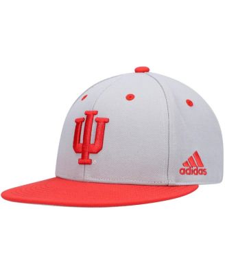 Men's Gray Indiana Hoosiers On-Field Baseball Fitted Hat