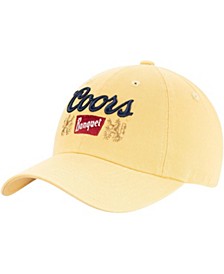 Men's Gold Coors Beer Ballpark Adjustable Hat