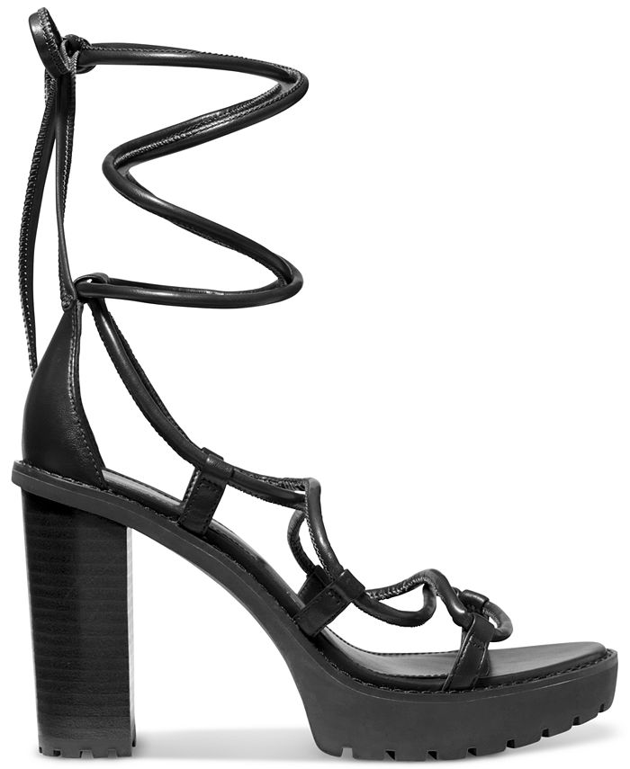 Michael Kors Women's Vero Lug Platform Strappy Dress Sandals & Reviews ...