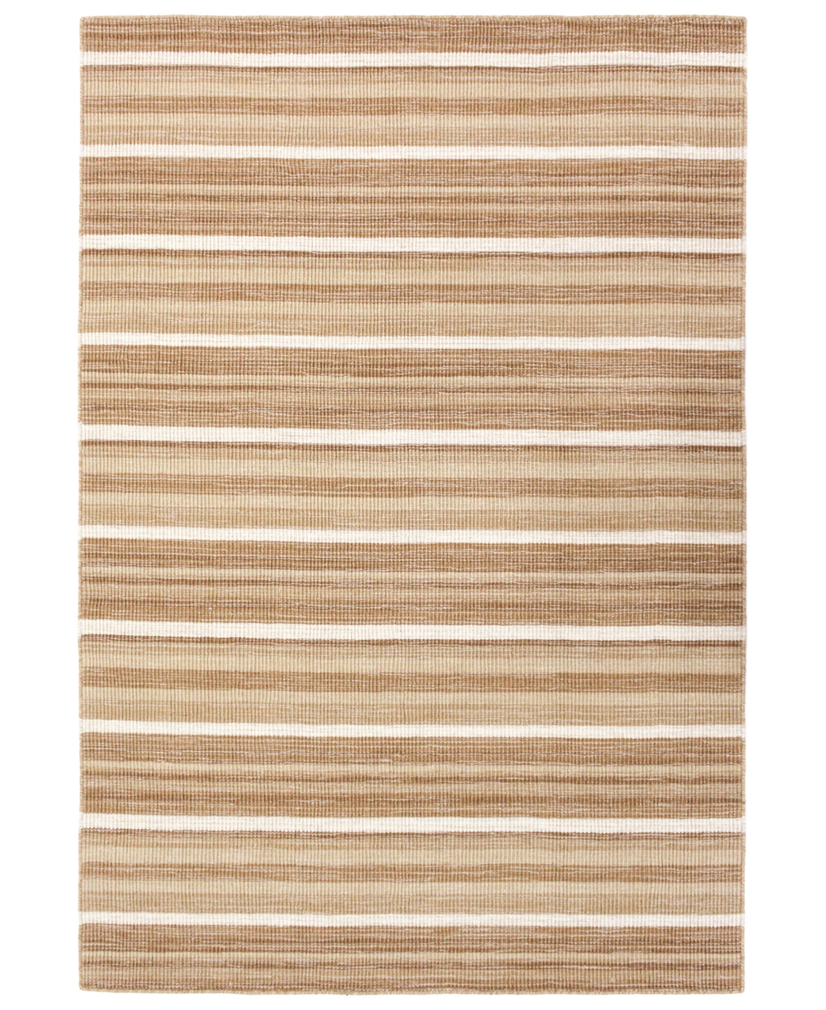 Liora Manne Aruba Faded Stripe 8'3" X 11'6" Area Rug In Tan/beige