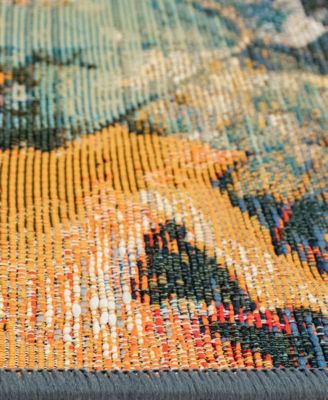 Marina Fall In Love 1'11" x 7'6" Runner Outdoor Area Rug