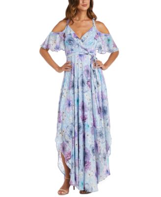 Nightway - Women's Cold-Shoulder High-Low Dress