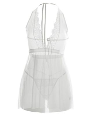 Women's Emma Halter Babydoll 2pc Lingerie Set