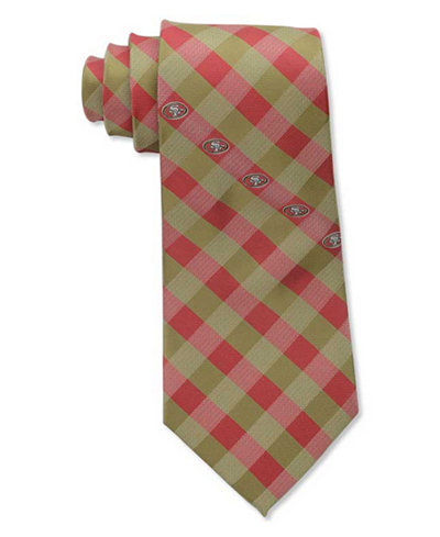 Eagles Wings San Francisco 49ers Checked Tie