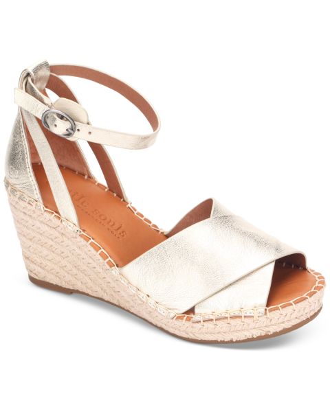 Женские сандалии Gentle Souls Charli Ankle-Strap Espadrille Wedge, цвет: Ледяной
