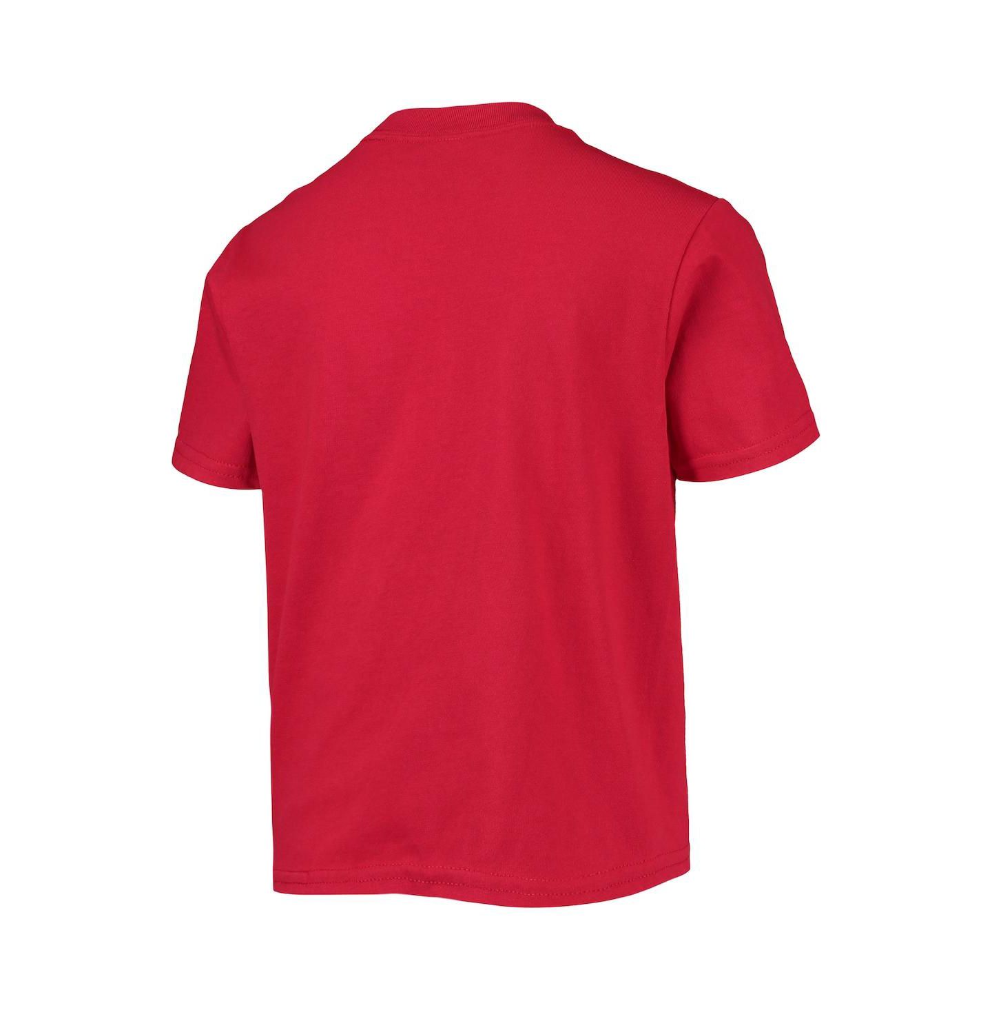 Футболка Soft As A Grape Red Washington Nationals Distressed Logo для мальчиков — фото 3