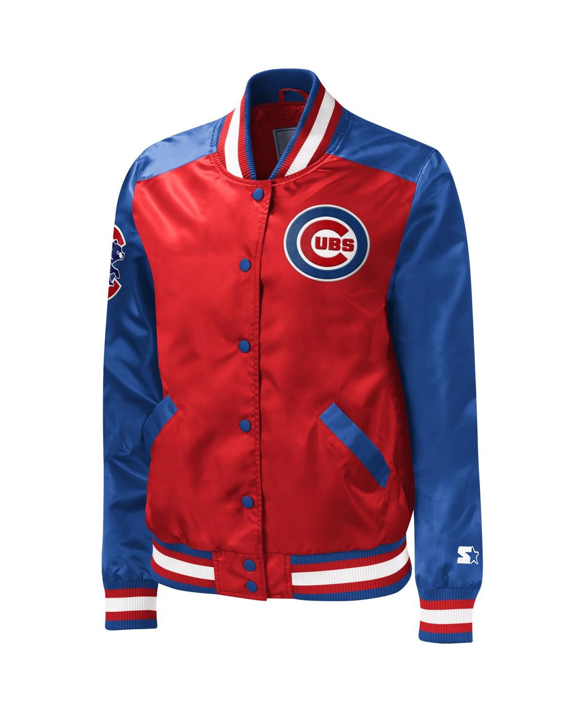 STARTER WOMEN'S STARTER RED CHICAGO CUBS THE LEGEND FULL-SNAP JACKET 