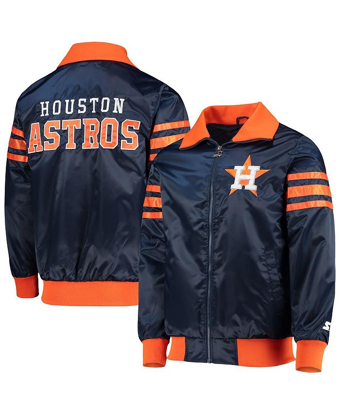 Starter Men's Navy Houston Astros The Captain II Full-Zip Varsity Jacket -  Macy's